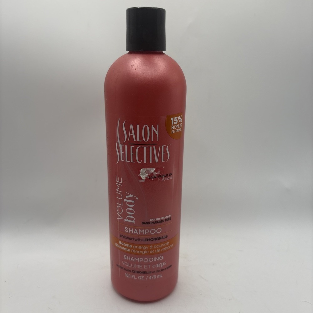 Salon Selectives Color Protect Volume Body Shampoo 16.1oz Lemongrass NEW